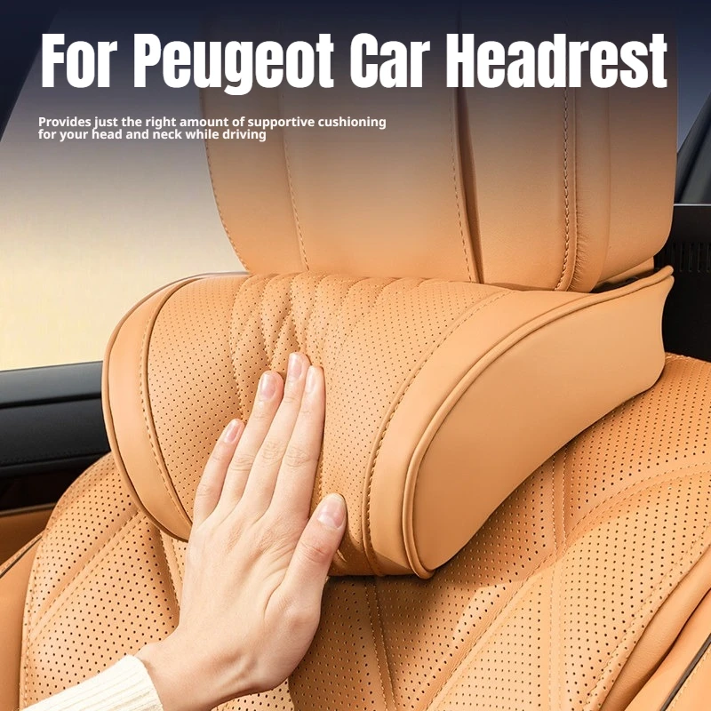For Peugeot Memory Foam Car Headrest Fit 208 2008 308 3008 408 508 5008 Rifter Car Lumbar Pillow Pressure Relief Car Accessories