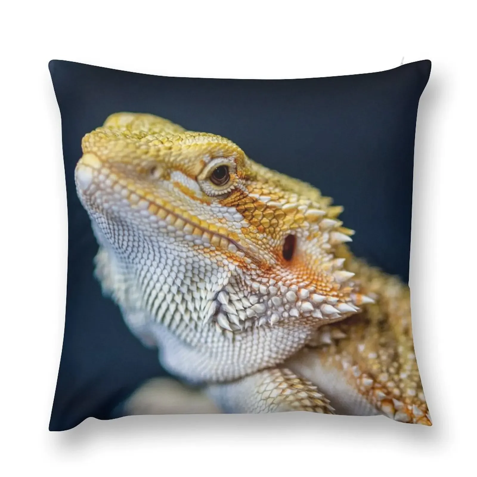 Bearded Dragon Face Throw Pillow Pillow Cover Christmas Covers For Cushions Cushions Home Decor Custom Cushion Photo pillow