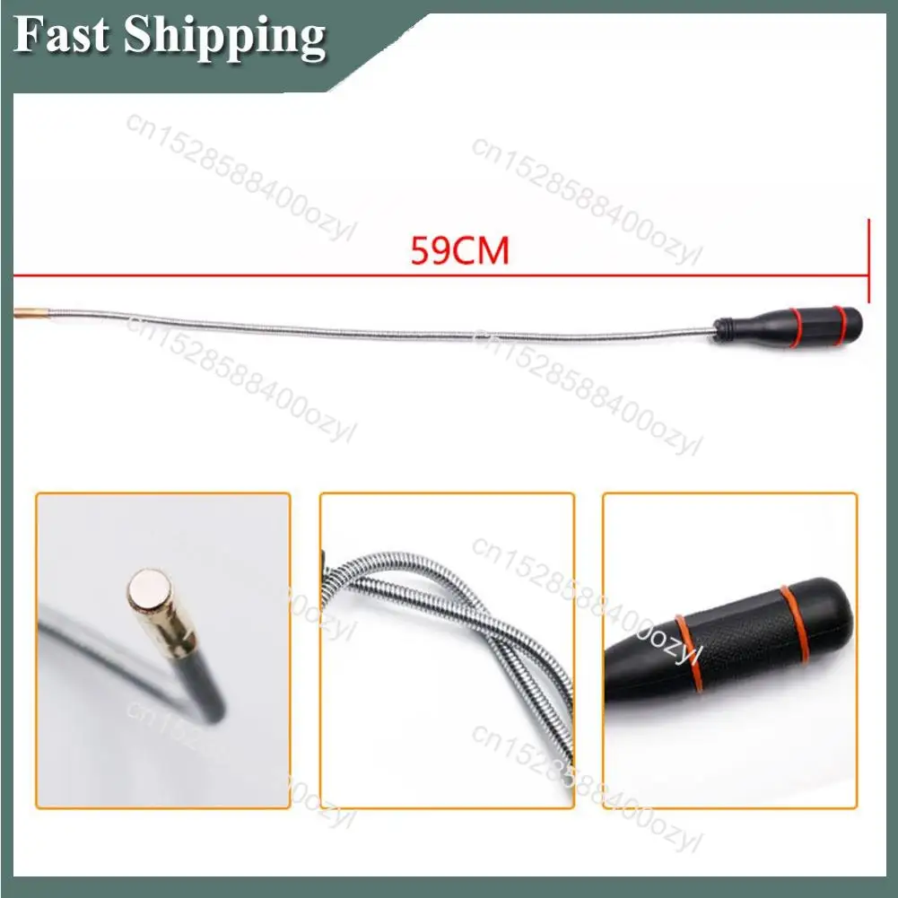 August 2PCS Flexible Magnetic Pickup Tool, 23.6Inch Long Flexible Bend-It Magnet Snake Pickup, Bendable Magnetic Pickup 2LB