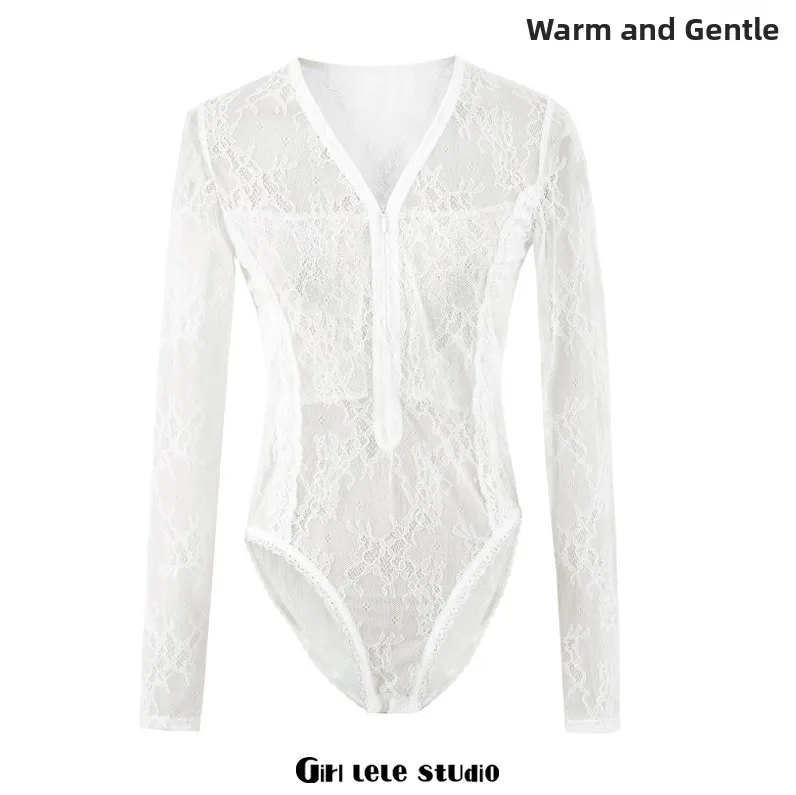 بدلة التخسيس قطعة واحدة مثير فتاة أمريكية Sle الدانتيل طويلة Sve انظر صعبة سستة عالية الخصر ort السراويل الربيع Faion