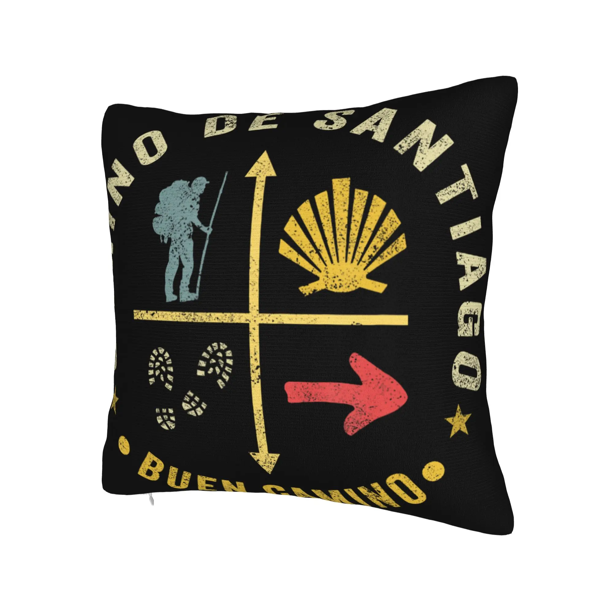 Decorative Pillowcase Camino de Santiago 2026  Product Seater  Throw Pillow Case Cover Square Multiple Sizes