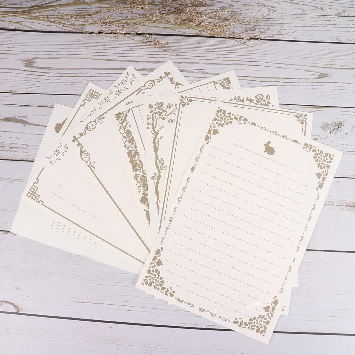 

10Set Handcrafted Vintage Writing Paper Set Premium Kraft Stationery for Letter Writing Journaling Creative Notes Home Office