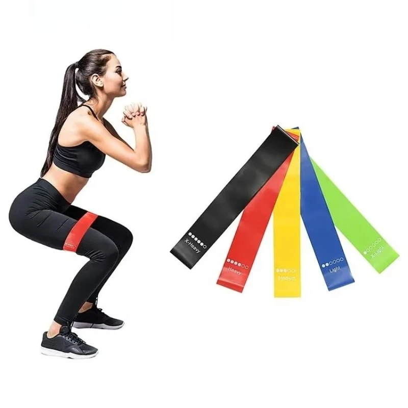 1/2/3/4/5pcs Dedicated Yoga Latex Tension Ring Elastic Band Thin Legs Hip Lift Resistance Band Bodybuilding Tension Band