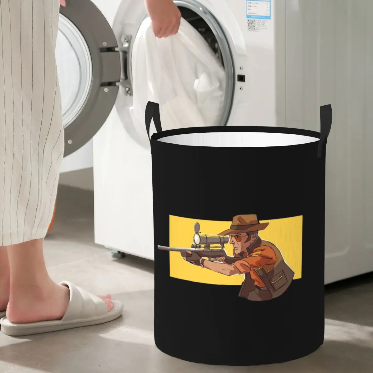 Laundry Collector Professional Team Fortress Foldable Laundry Basket Large Storage Baby Washing Basket Home Organizer