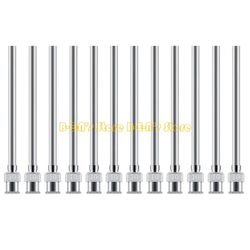 Y1AD 12Pieces Precise Tip Tubes Dispensing Needle for Adhesive Long Lastingly DIY Projects