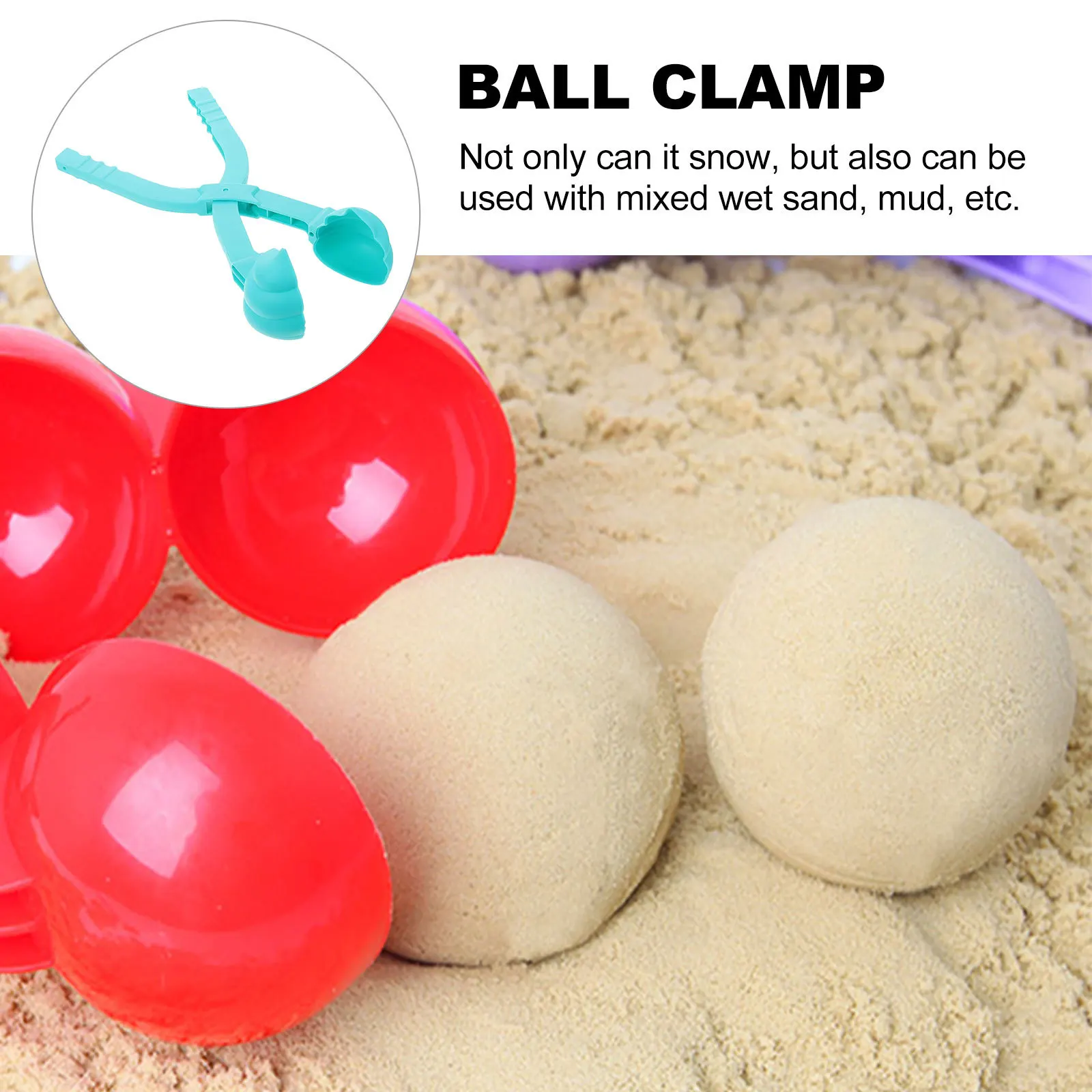 

Winter Clamp Kids Outdoor Maker Clip Smooth Surface Portable Tool for Fun Snow Fights Winter Clamp