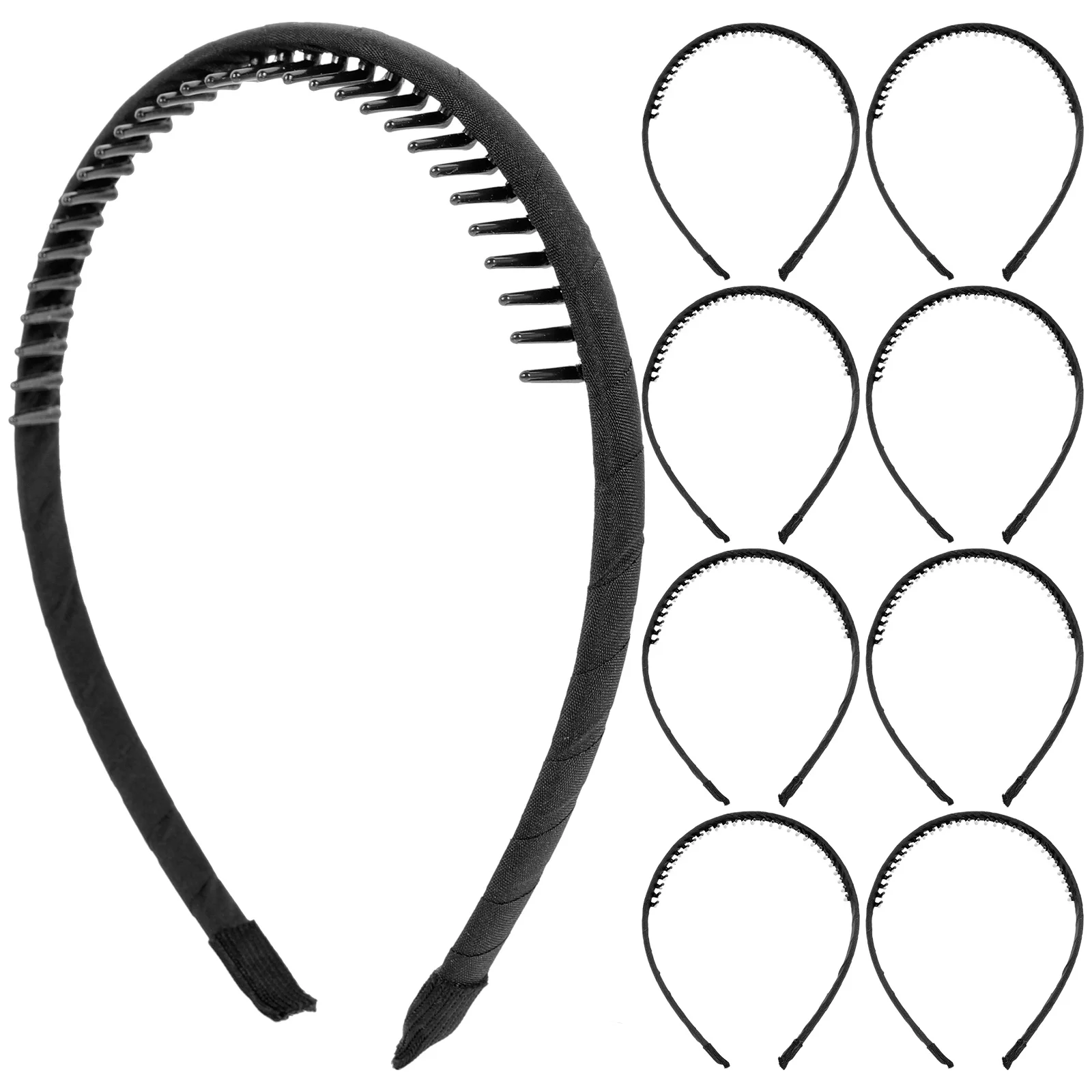 

Набор из 18 легких нескользящих тканевых ободков для волос с мелкими зубцами для женщин и девочек, для вечеринок, банкетов, встреч, косплея