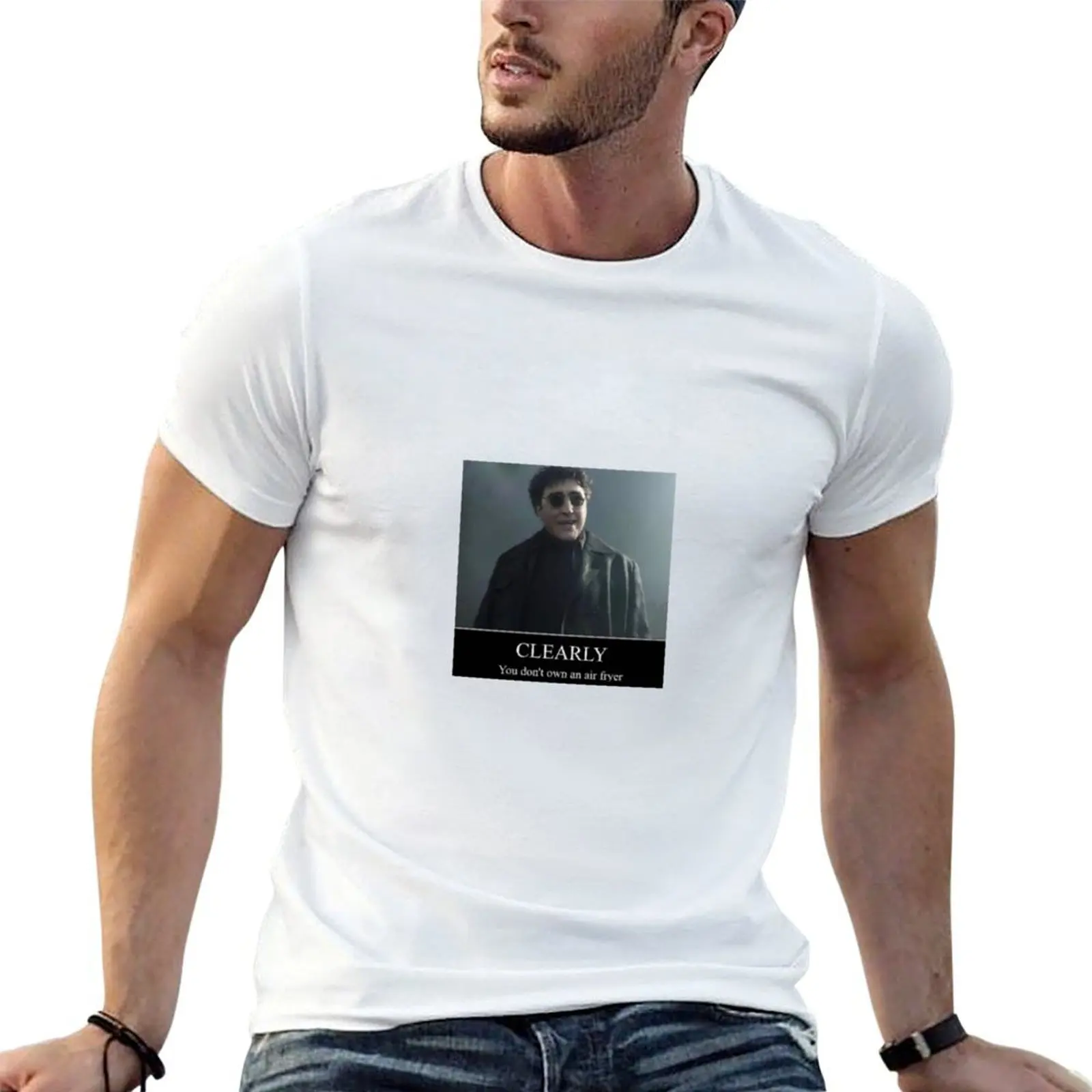 Camiseta Clearly You Don't Air Fryer Doc Ock, camisetas para hombre, camiseta de algodón, camiseta 100% algodón para hombre, camiseta de algodón