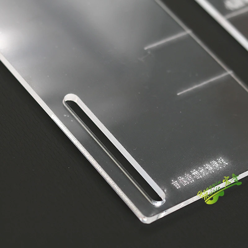 Guitar Drum Straight Dovetail Tenon Straight Tenon Acrylic Mold Guitar Mold Tool Acrylic Template HUATOOL