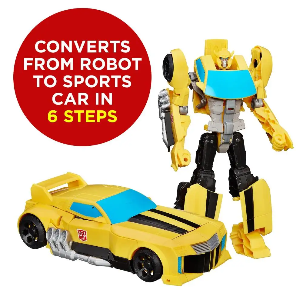 Transformers Toys Heroic Bumblebee Action Figure - Timeless Large-Scale Figure Changes Into Yellow Toy Car 11 Inches