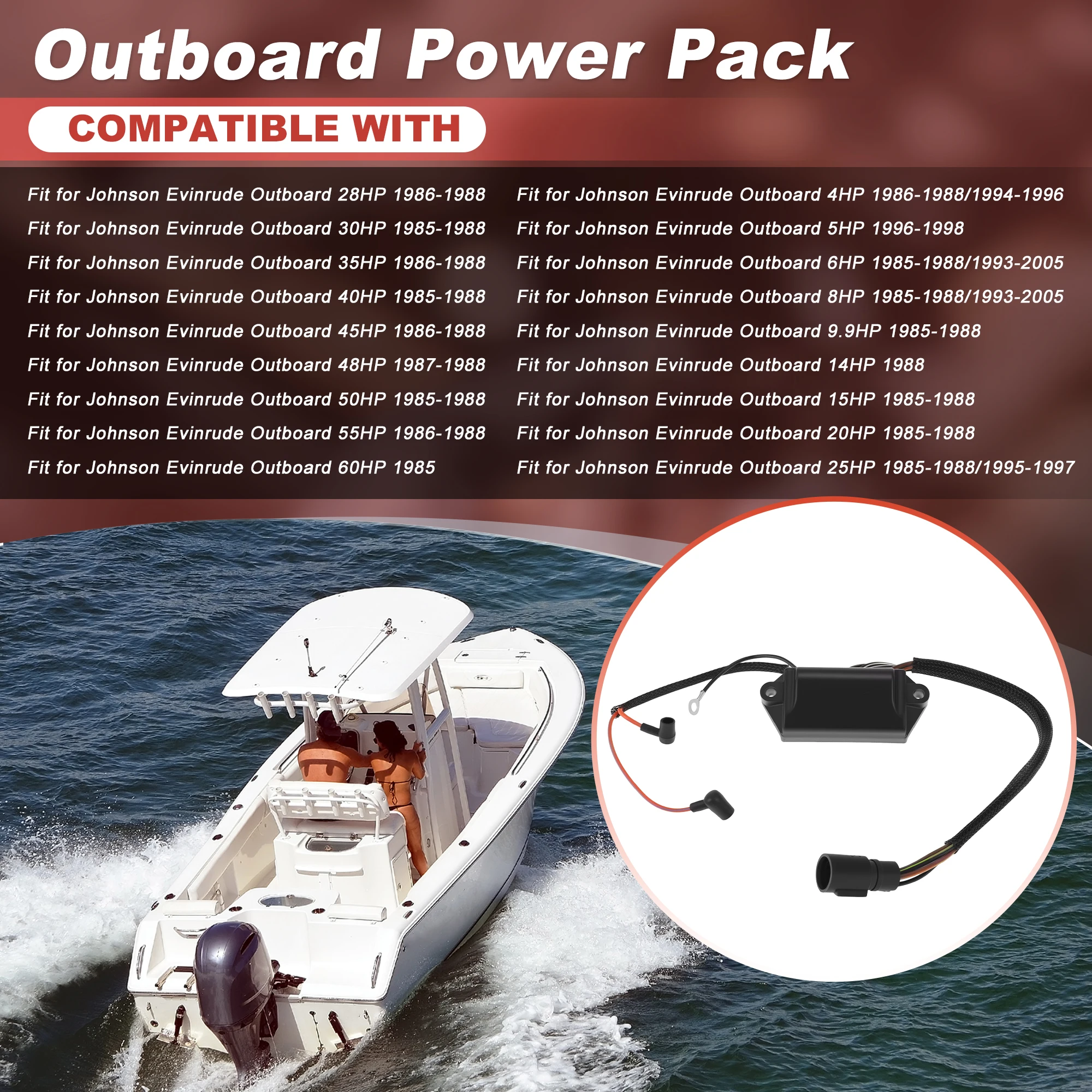Motoforti Power-Pack Compatible for Johnson for Evinrude 4-60HP 1985-1988