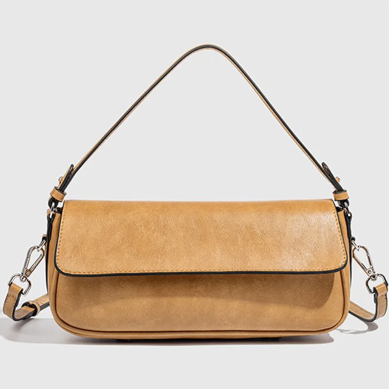 حقيبة يد نسائية صيفية جديدة مصنوعة من مادة البولي يوريثان حقيبة يد فاخرة بسيطة على طراز الشارع حقيبة مربعة صغيرة حقيبة الإبط مطابقة يوميًا #1