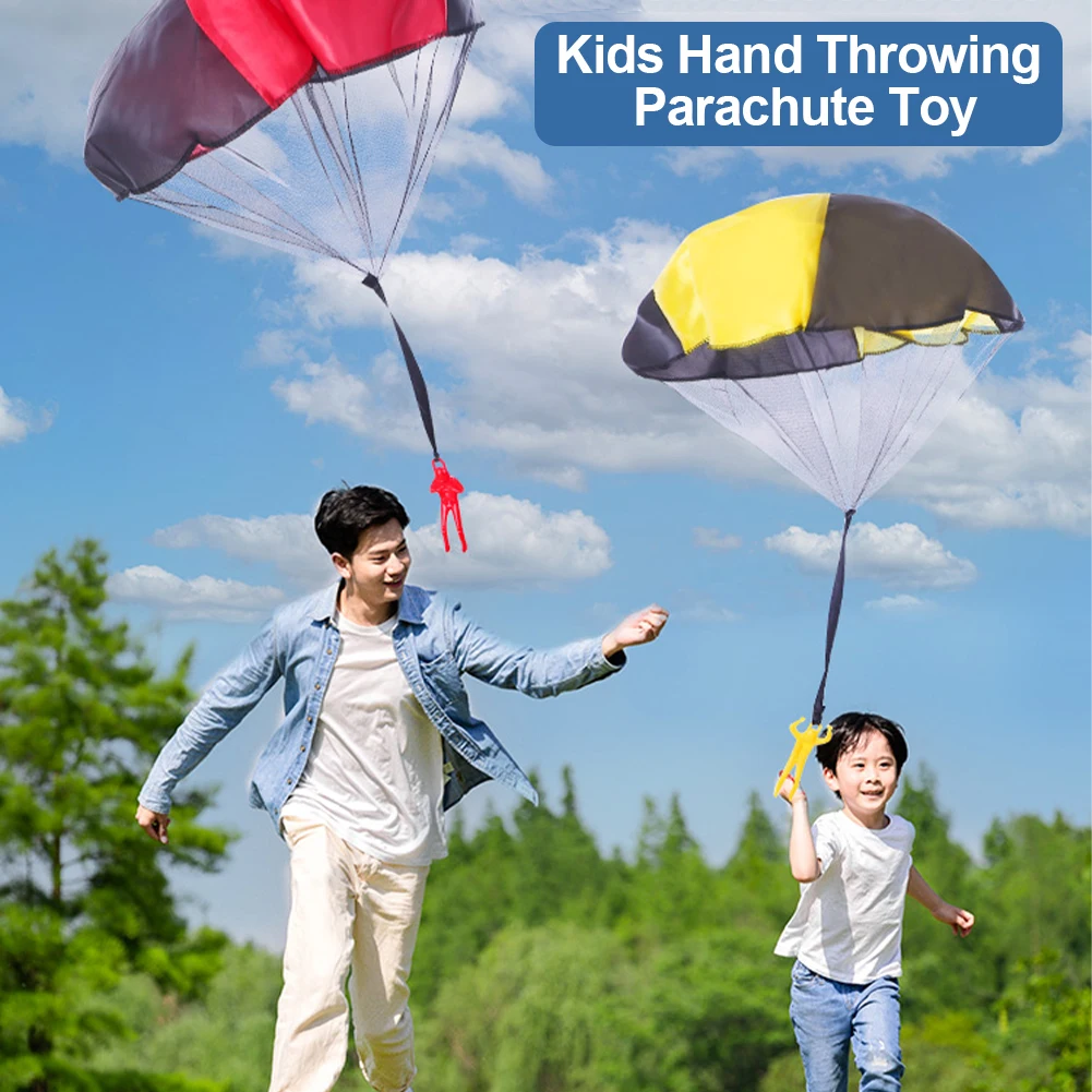 Hand Throwing Parachute Flying Toy Outdoor Game Mini Soldier Camouflage Kids Tangle-free Throw Toy