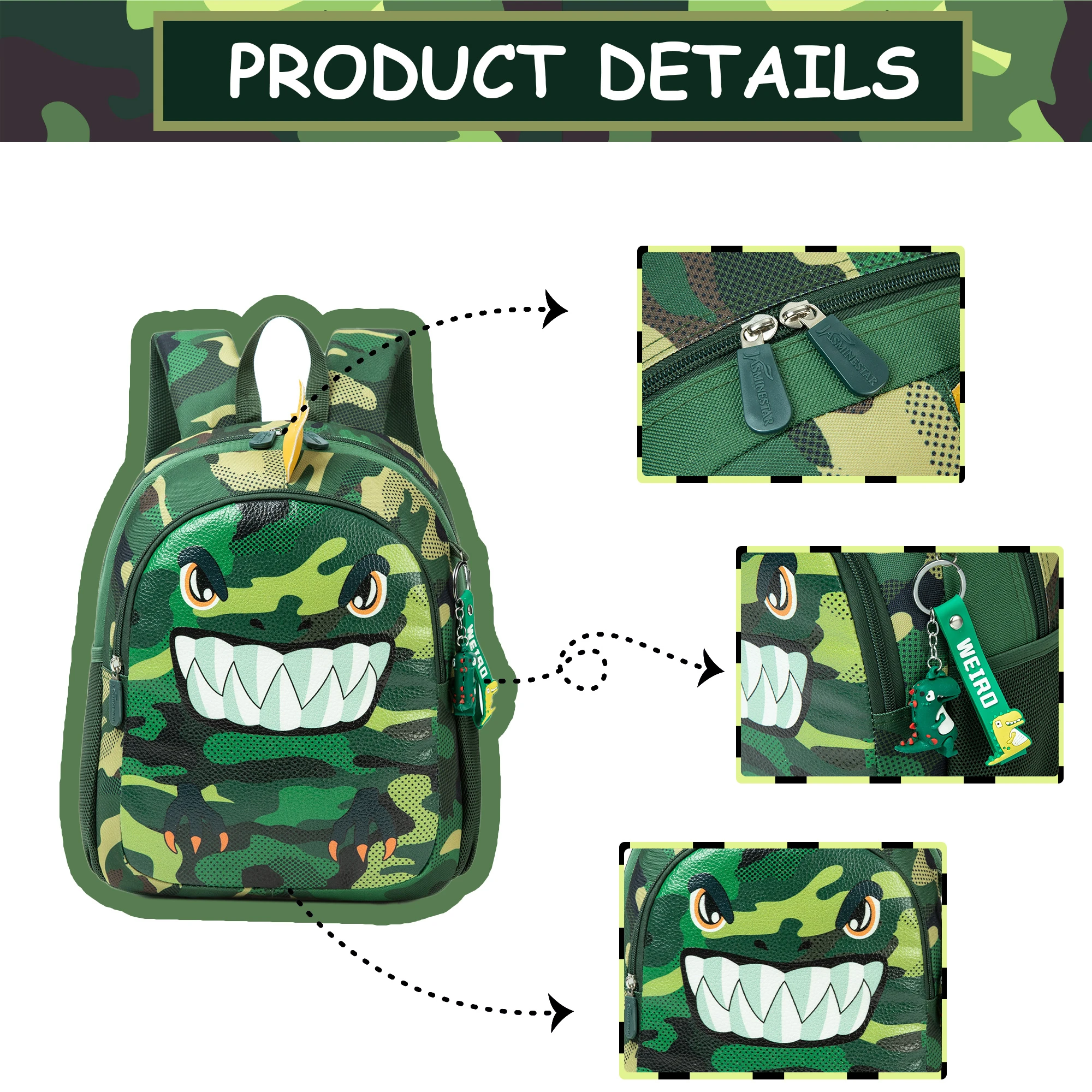 1pc Cute 13 Inch Animal Backpack Kindergarten Outdoor Sports Little Girl with Small Pendant