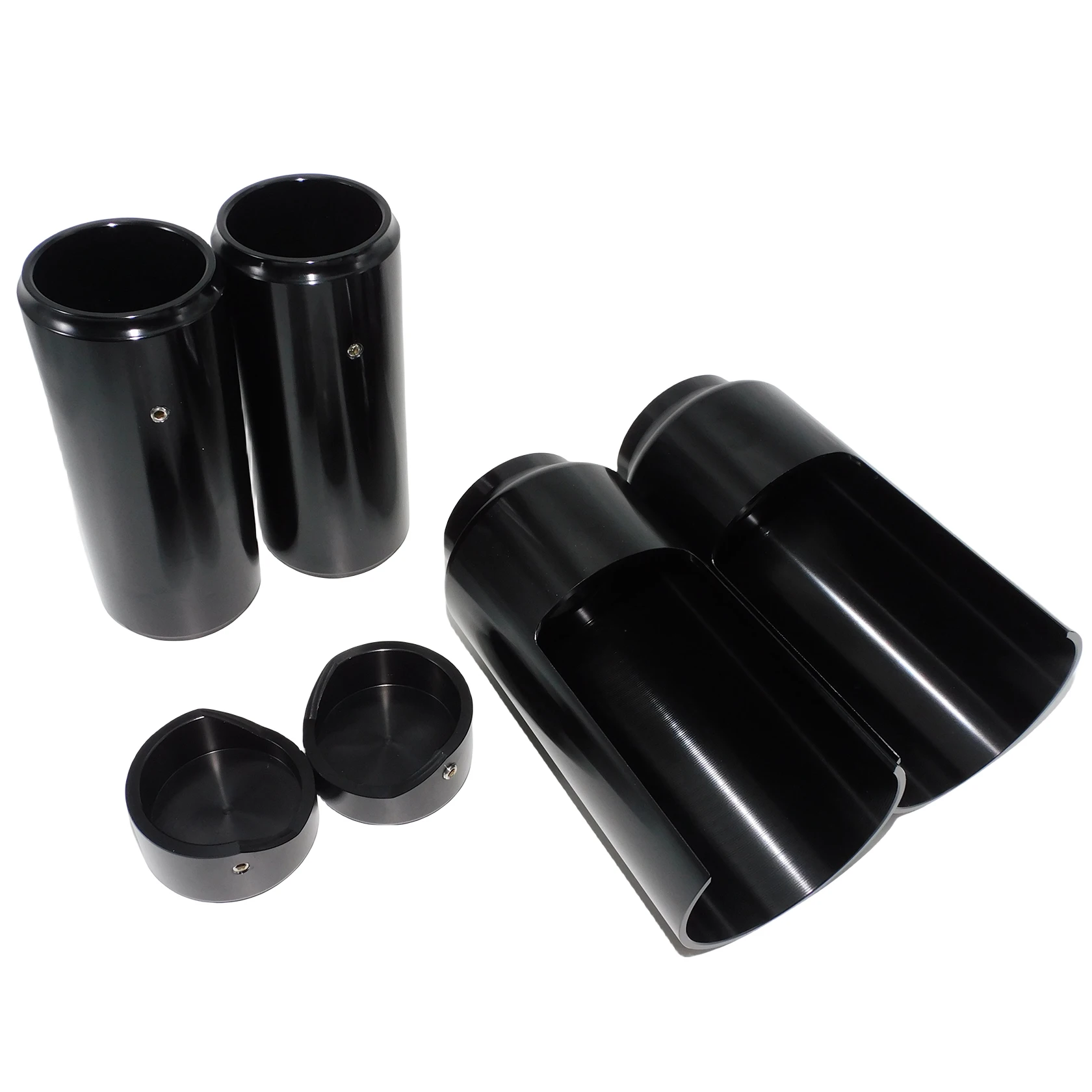 Motorcycle Front Upper Lower Fork Cover Tube Cap Shock Absorber Cover Aluminum For Harley Softail Breakout FXBR FXBRS 2018-2022