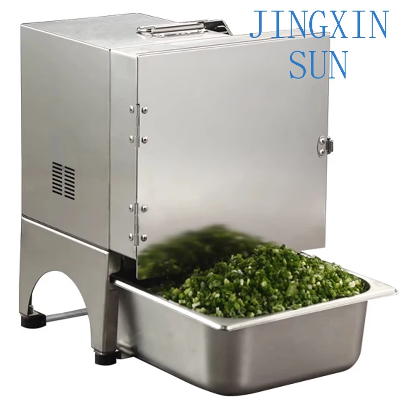 220V Electric Vegetable Cutter Commercial Automatic Green Onion Celery Chopping Minced Machine Carrot Multifunctional Slicer