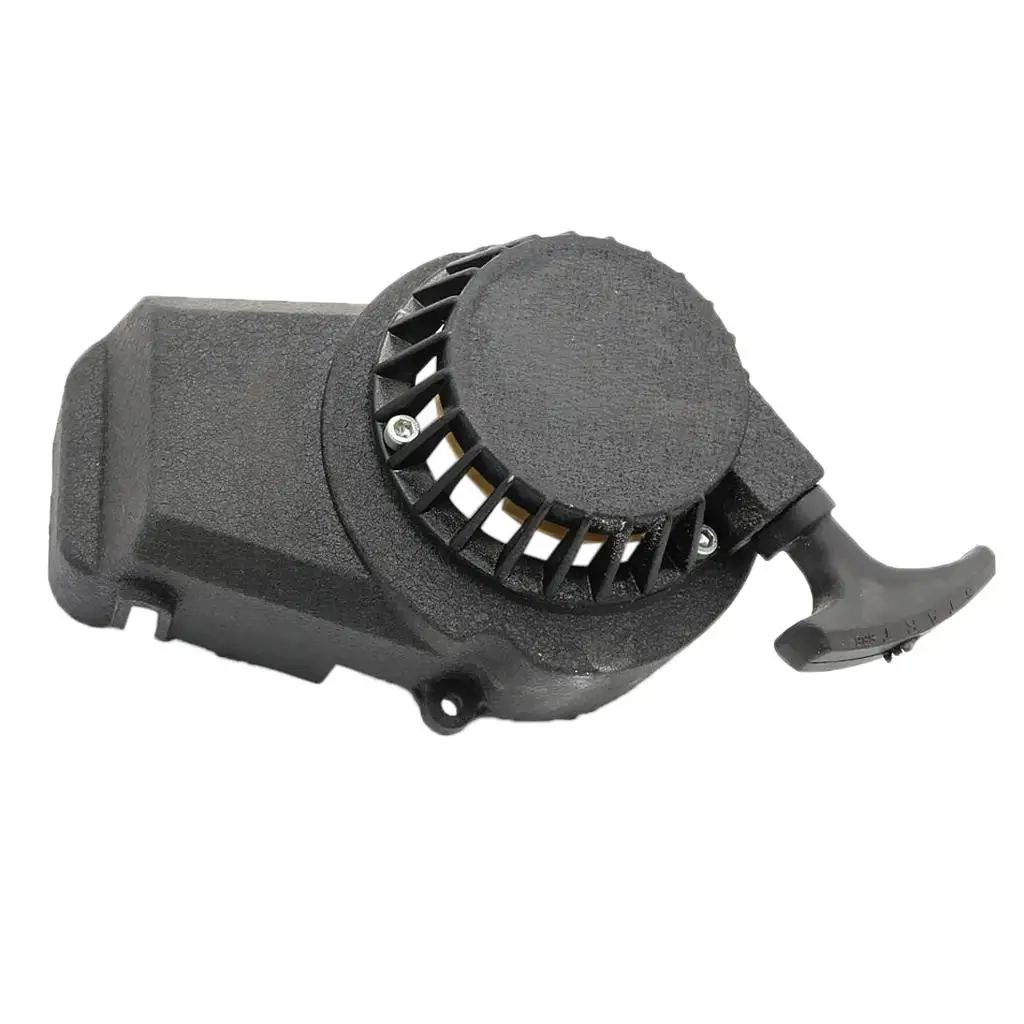 

Алюминиевый стартер в сборе, черная ручка запуска, ручка для мини-квадроцикла, карманный велосипед, часть для двигателя 47cc 49cc