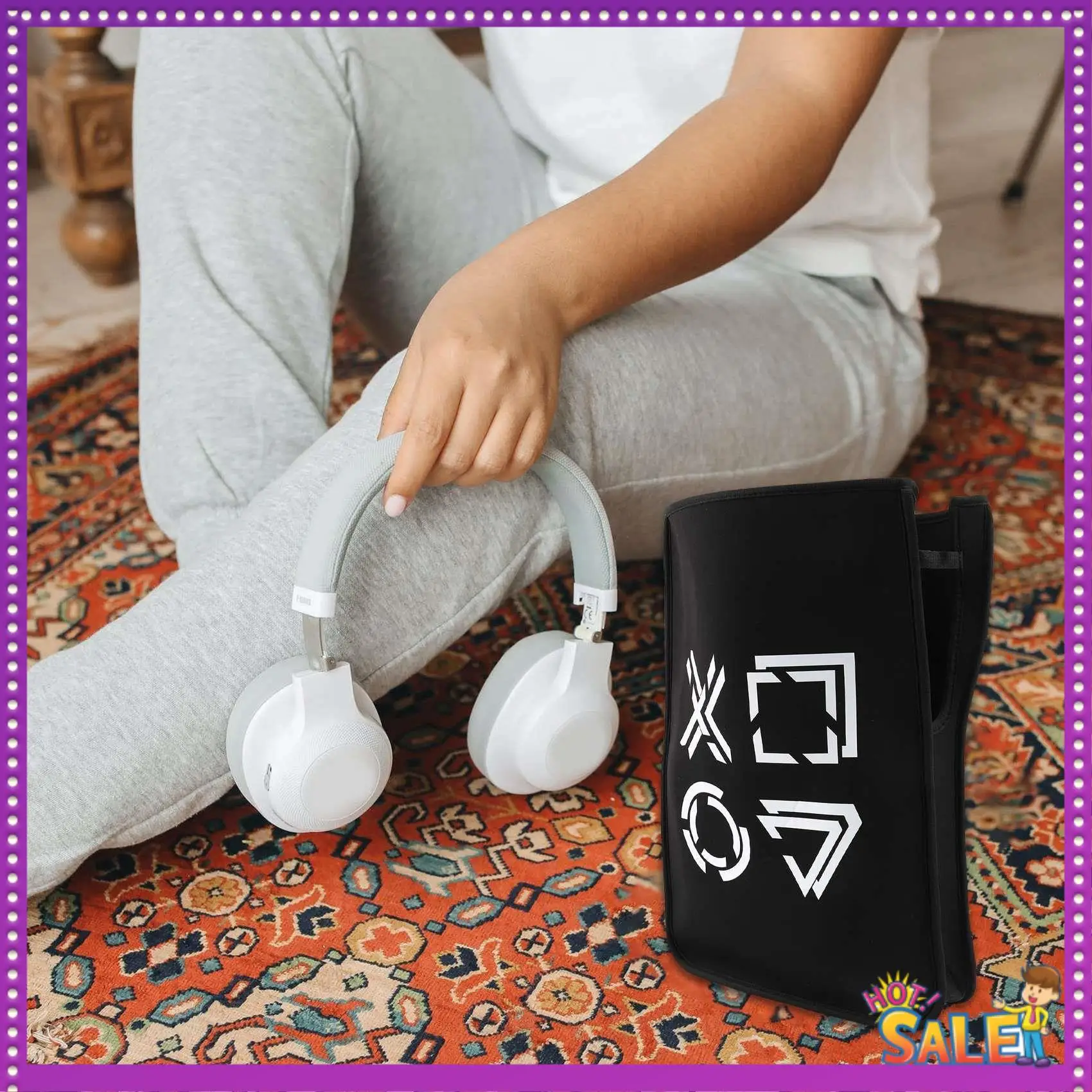 غطاء غبار AA87 لوحدة التحكم PS5، حافظة حماية عالمية غطاء غبار لجهاز بلاي ستيشن 5 الإصدار الرقمي والإصدار العادي #1