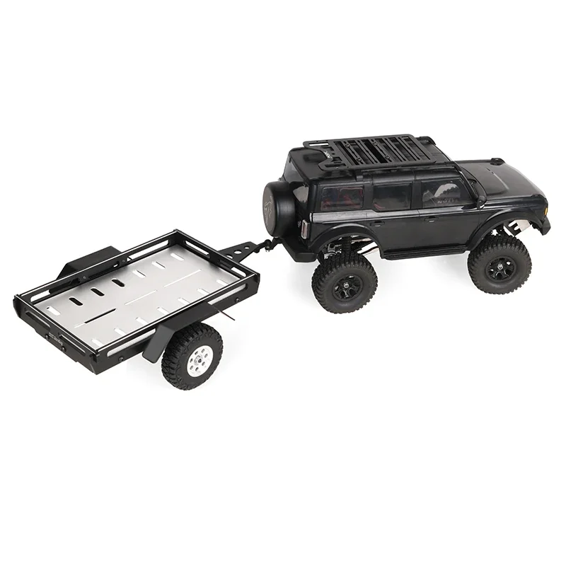 KYX Racing Alluminio RC Trailer Tramoggia Telaio Simulazione Aggiornamenti Parti Accessori per 1/18 RC Crawler Traxxas TRX4M