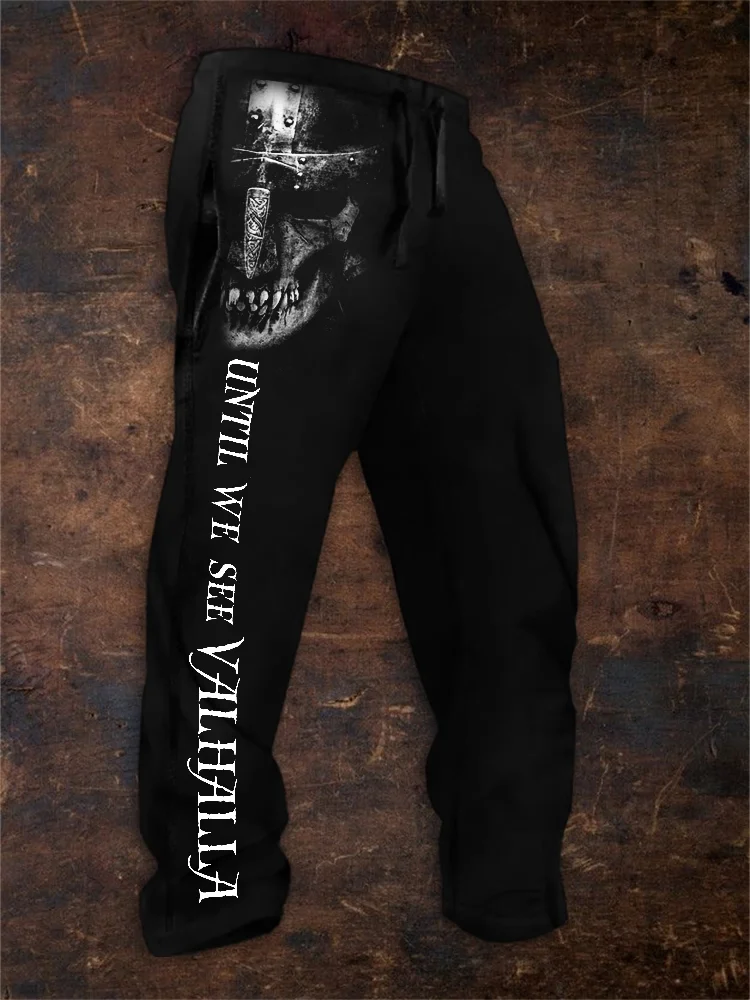 Retro New Men's Sweatpants Tribal Tree Of Life Totem 3D-Printed Casual Pants With Drawstring Warm-Lining Slim-Fit Athletic Pants
