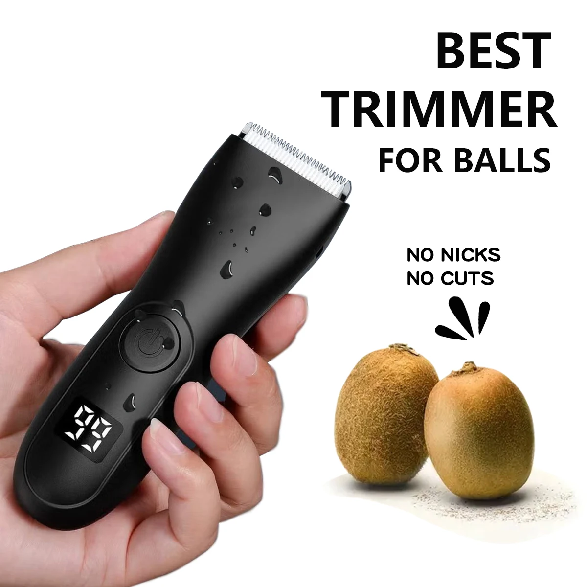 

IPX6 5-in-1 Body/Beard Trimmer - Cordless USB-C Fast Charge, Ceramic Blades, Wet/Dry Grooming