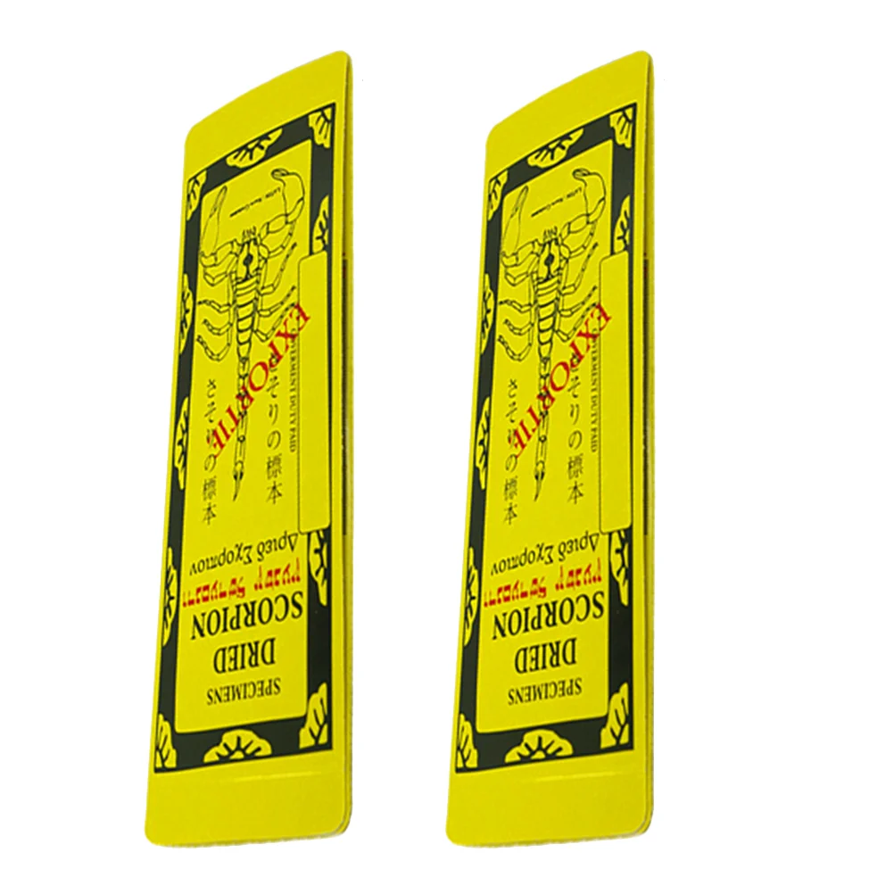 2pcs Scorpion Shaped Design Props Scorpion Specimen Props for Boys Girls Playing (Yellow) Scorpion Props