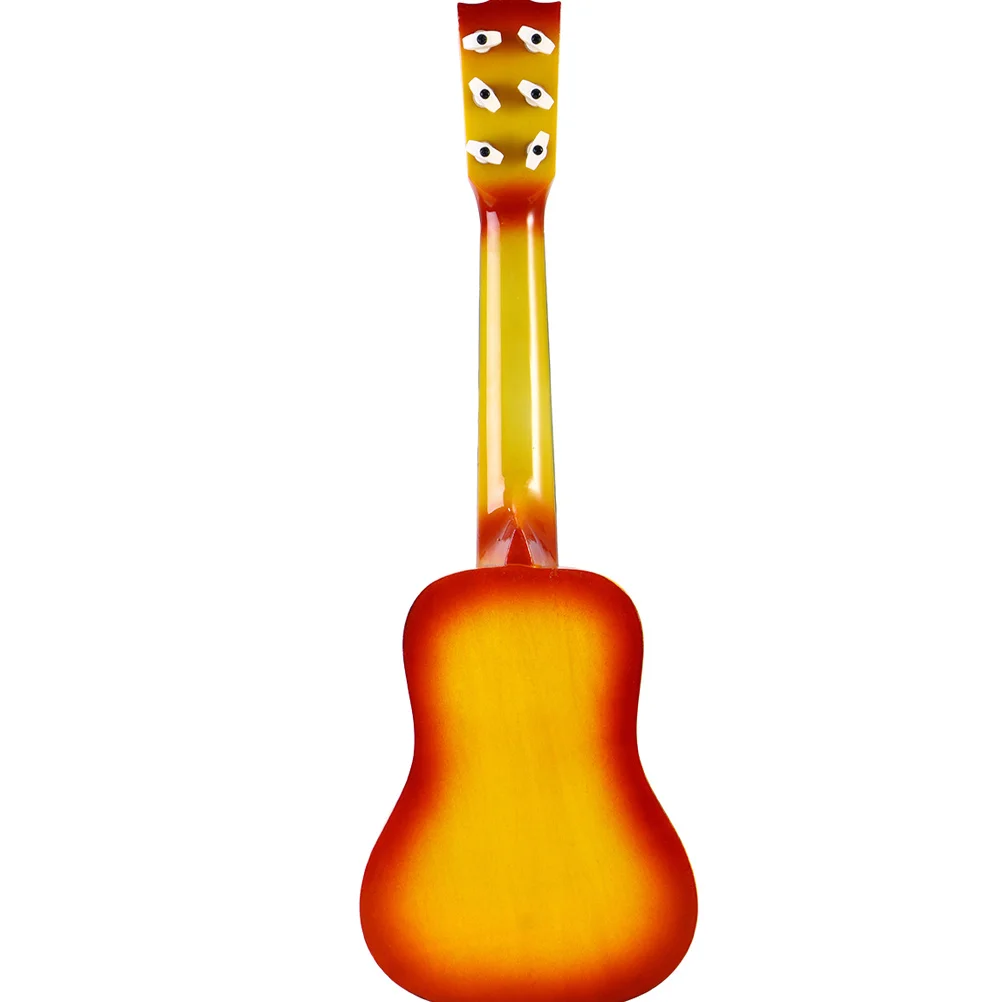 Chitarra in legno multicolore da 23 pollici per bambini, strumento musicale con finitura liscia, regalo educativo, chitarra portatile per bambini