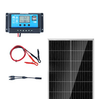 SucceBuy 100W/200W Monocrystalline Solar Panel Kit 12V High-Efficiency Monocrystalline PV Module IP68 Waterproof for RV Camping
