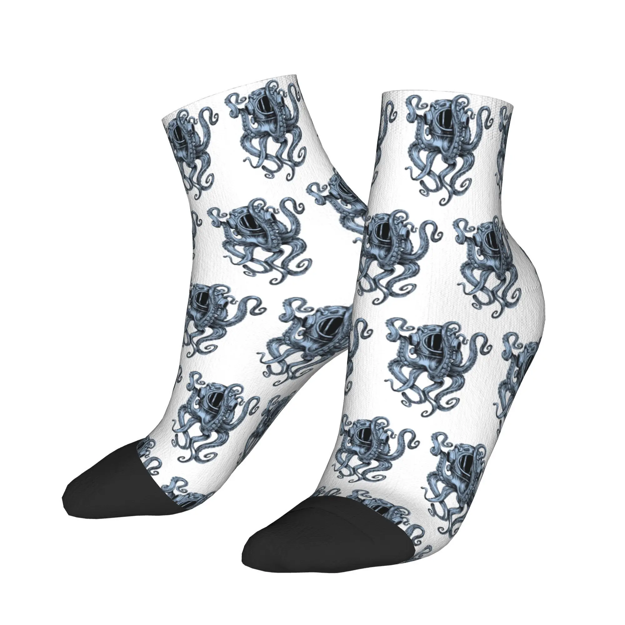 

Шлем с аквалангом и осьминогом, носки в стиле Харадзюку, высококачественные чулки, всесезонные носки, аксессуары для мужчин и женщин, рождественские подарки