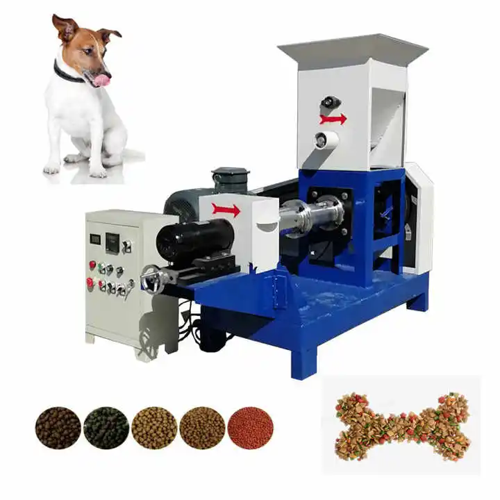 

New Small Scale Floating Fish Pet Food Extruder Machine Mini Dog Cat Feed Pellet Production Line for Farm Use Animal Feed