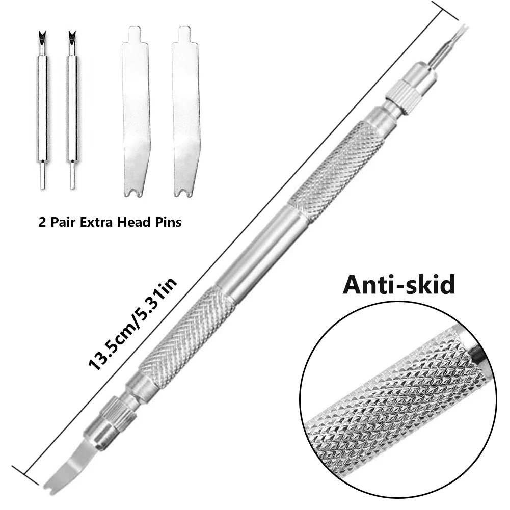 360PCS Watch Pins Spring Bar With 5PCS Watch Strap Tool Link Remover Kit For Watch Repair and Watch Band Link Pins Removal