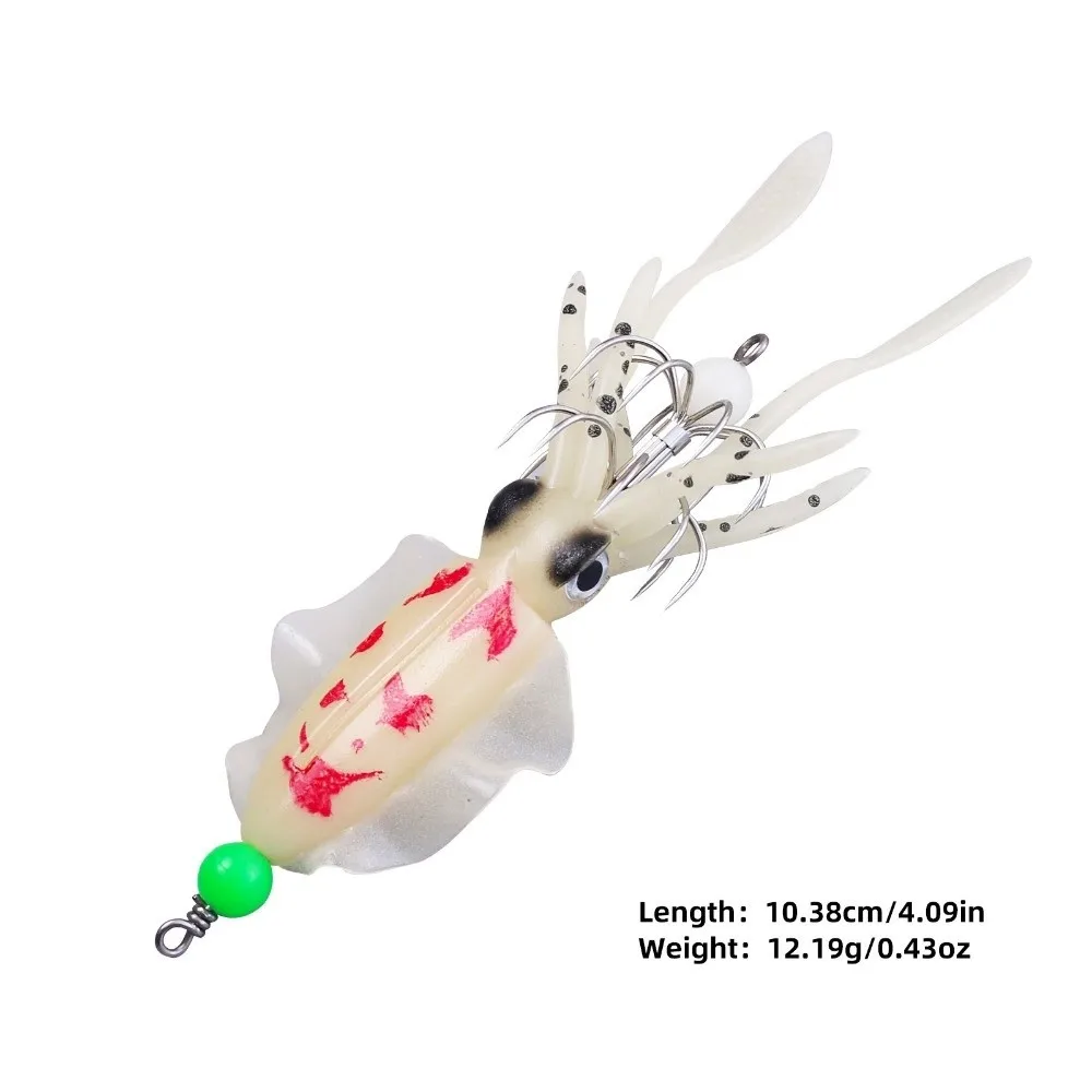 Amazing Lures Squid Bait Kit Double layered umbrella hook cuttlefish Squid Fishing Lures luminous Soft Fishing Gift Angler Gift