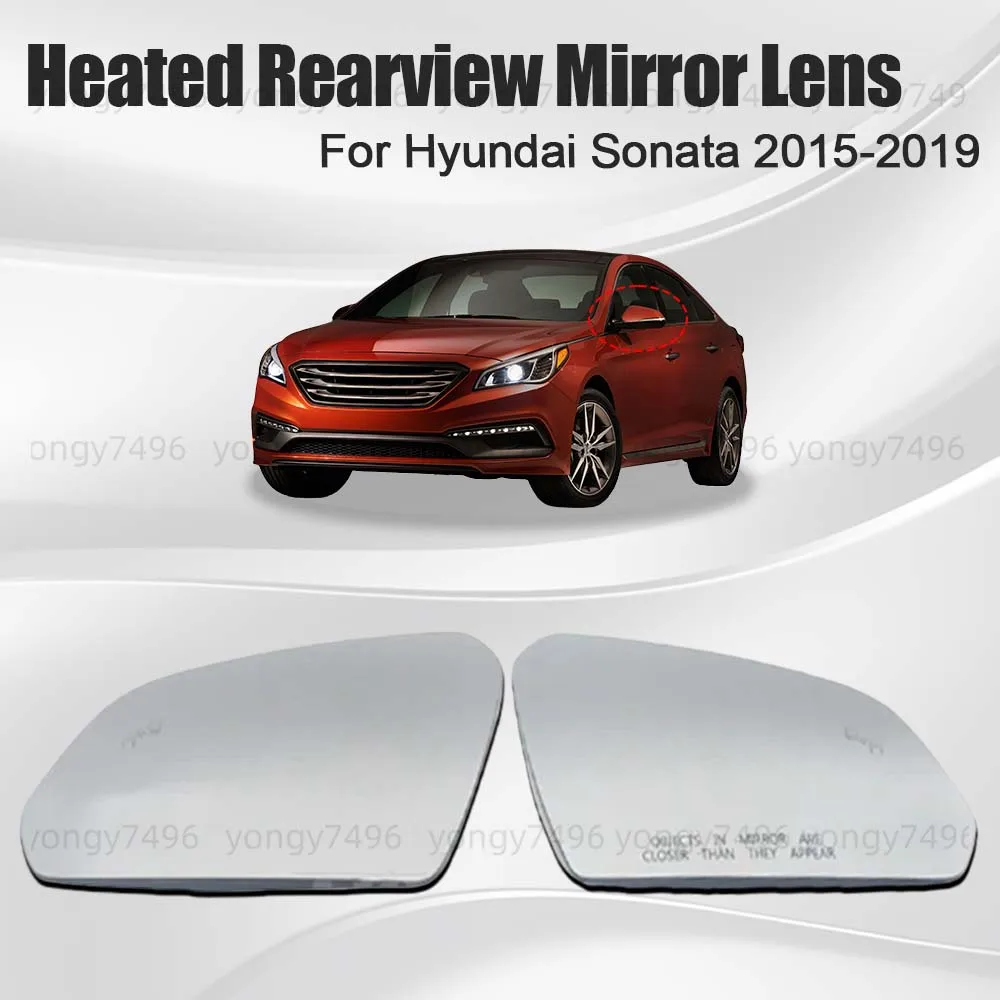 

Car Wide Angle Heated Rearview Mirror Lens For Hyundai Sonata 2015 2016 2017 2018 2019 Cars Accessories Replace With Assistance