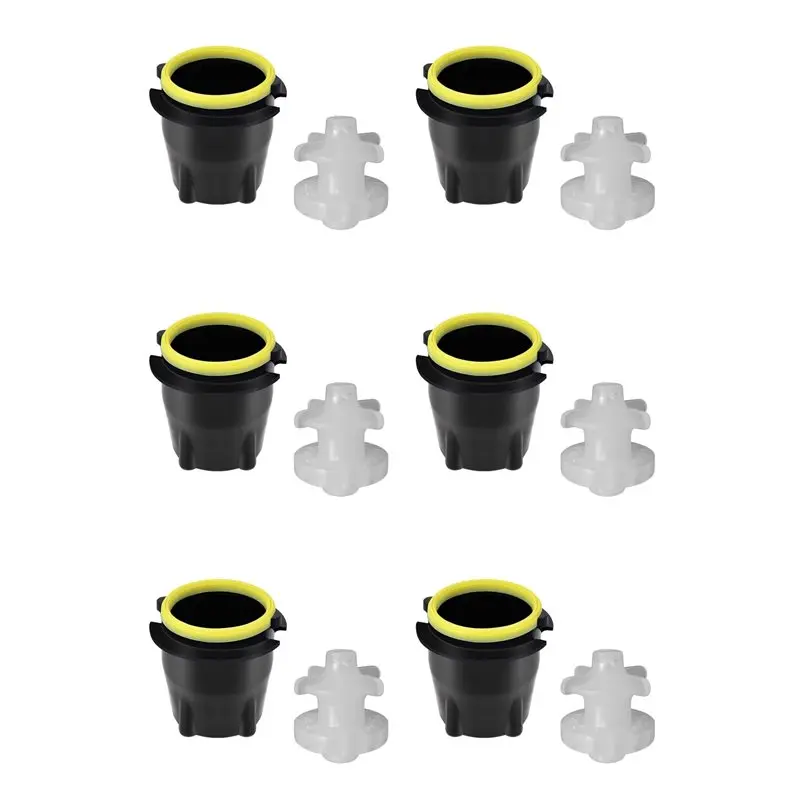 ABJI-LEV 3.0 Soda Valve Nozzle 28545 Diffuser 28368 Internal Mixer Part,For Cola Machine Inner Outer Valves Replacement 6Set