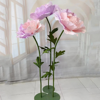 Handmade Giant Peony Head Paper Flower Artificial Wedding Road Leading Flower Birthday Party Decor Display Window Layout Peony