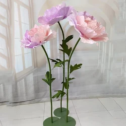 Handmade Giant Peony Head Paper Flower Artificial Wedding Road Leading Flower Birthday Party Decor Display Window Layout Peony