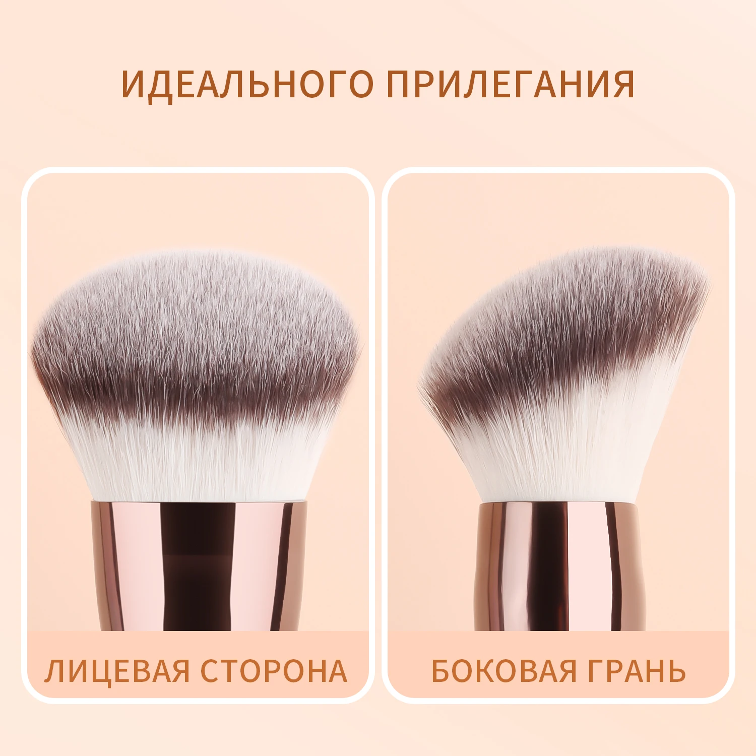 7 stks Make-up Kwasten 1 zak 2 poederdonsjes Dubbele Hoofd Foundation Poeder Concealer Blusher Bronzer Zachte Vezel Haar Cosmetische Schoonheid