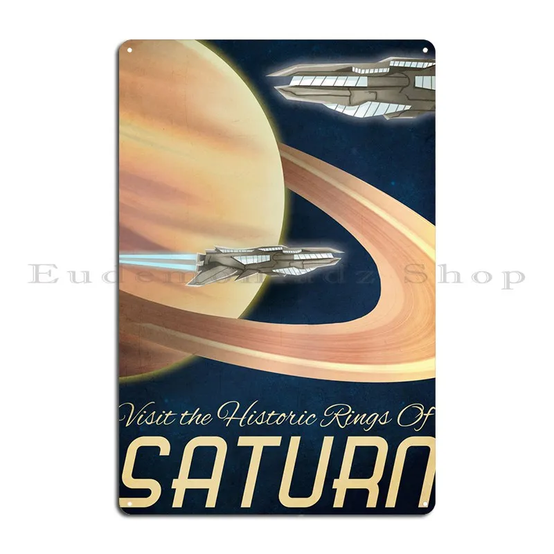 Visit Saturn Metal Sign Kitchen Plaques Create Home Rusty Tin Sign Poster