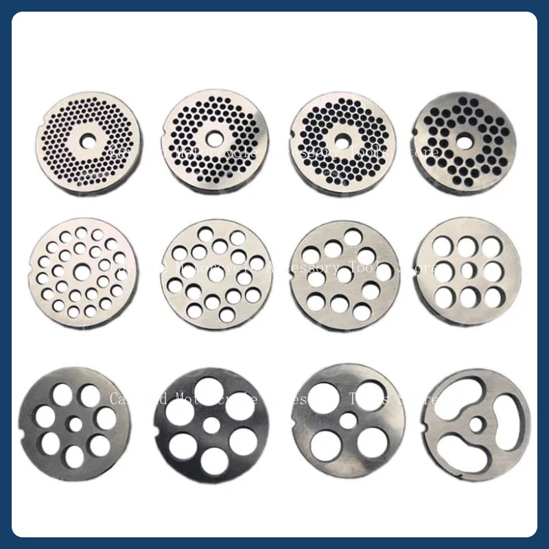 

Электрическая мясорубка типа 32, отверстиевая пластина, лезвие мясорубки, отверстиеная пластина, выходное сито для мяса, пластина 32 # Круглое отверстие