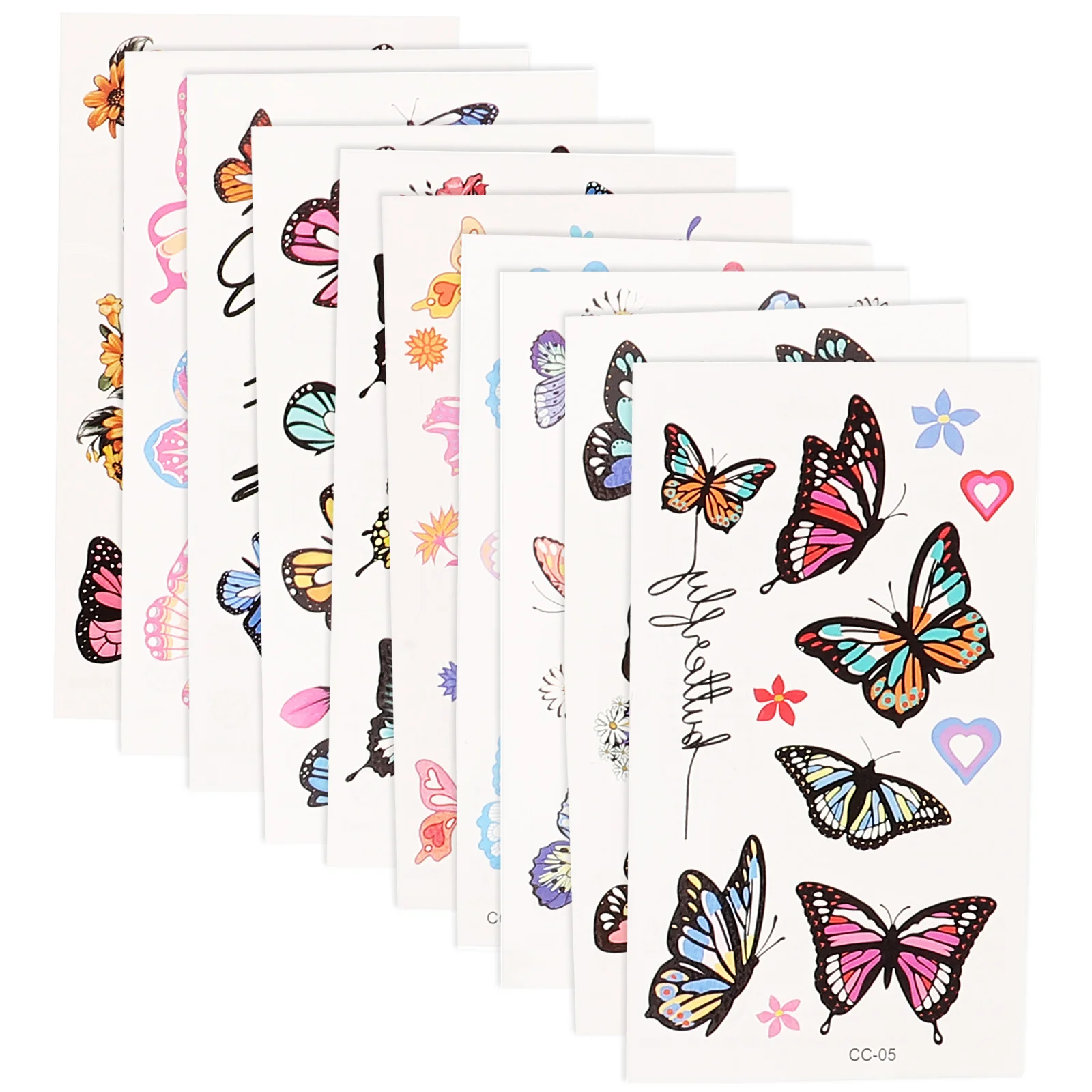 

Makeup Stickers Butterfly Tattoos Temporary Large Cute Fake for Girl Women Realistic