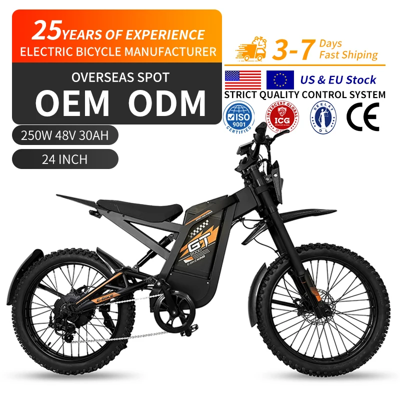 OUXI GT2000 2000W 48V 30Ah 37.3Mph Dirt Mountain Motorcycles Pit Motocross Sports Electric Bike Ebike Bicycle E-bike Cycle
