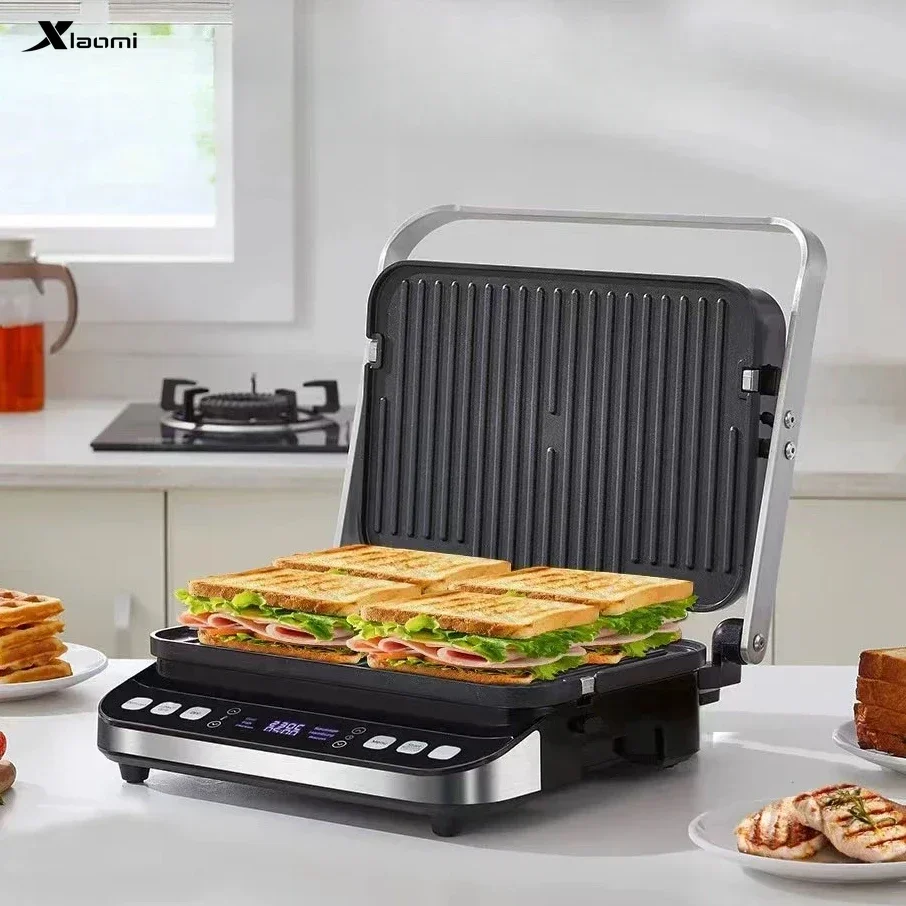 

Машина для барбекю, новая домашняя кухня, автоматическая умная машина для стейка, гриль, машина для завтрака с антипригарным покрытием