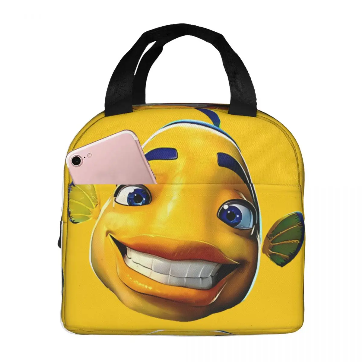 For Kid Outdoor Ice Bag Happy Happy Breakfast S-Shark Tale Durable Waterproof Lunch Box Bag Work