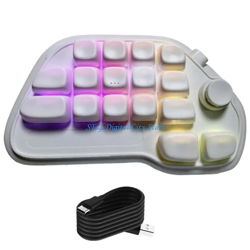 

U75B Color Backlight 17 Wireless Keypad Programmable Keyboard For Designers