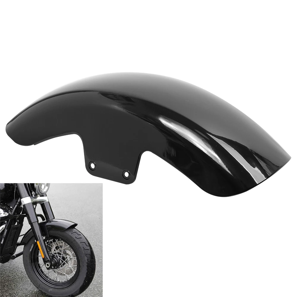 

Black Front Fender Short Mudguard Fits for Harley Softail Slim FLS 2012-2017