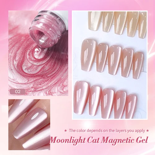 Imagen 2 del producto BORN PRETTY 10ml Moonlight Cat esmalte de Gel magnético blanco plata imán uñas Soak Off UV Gel esmalte de uñas Varnis semipermanente
