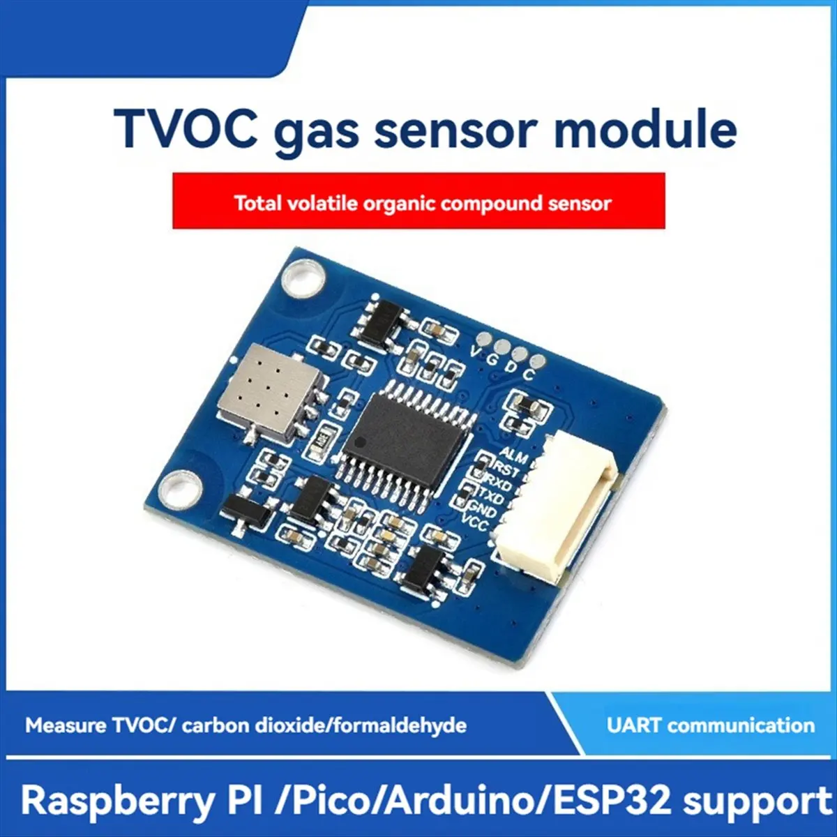 A99X TVOC Gas Sensor Expansion Board Module UART Communication Support TVOC/CH2O/CO2 for //for /