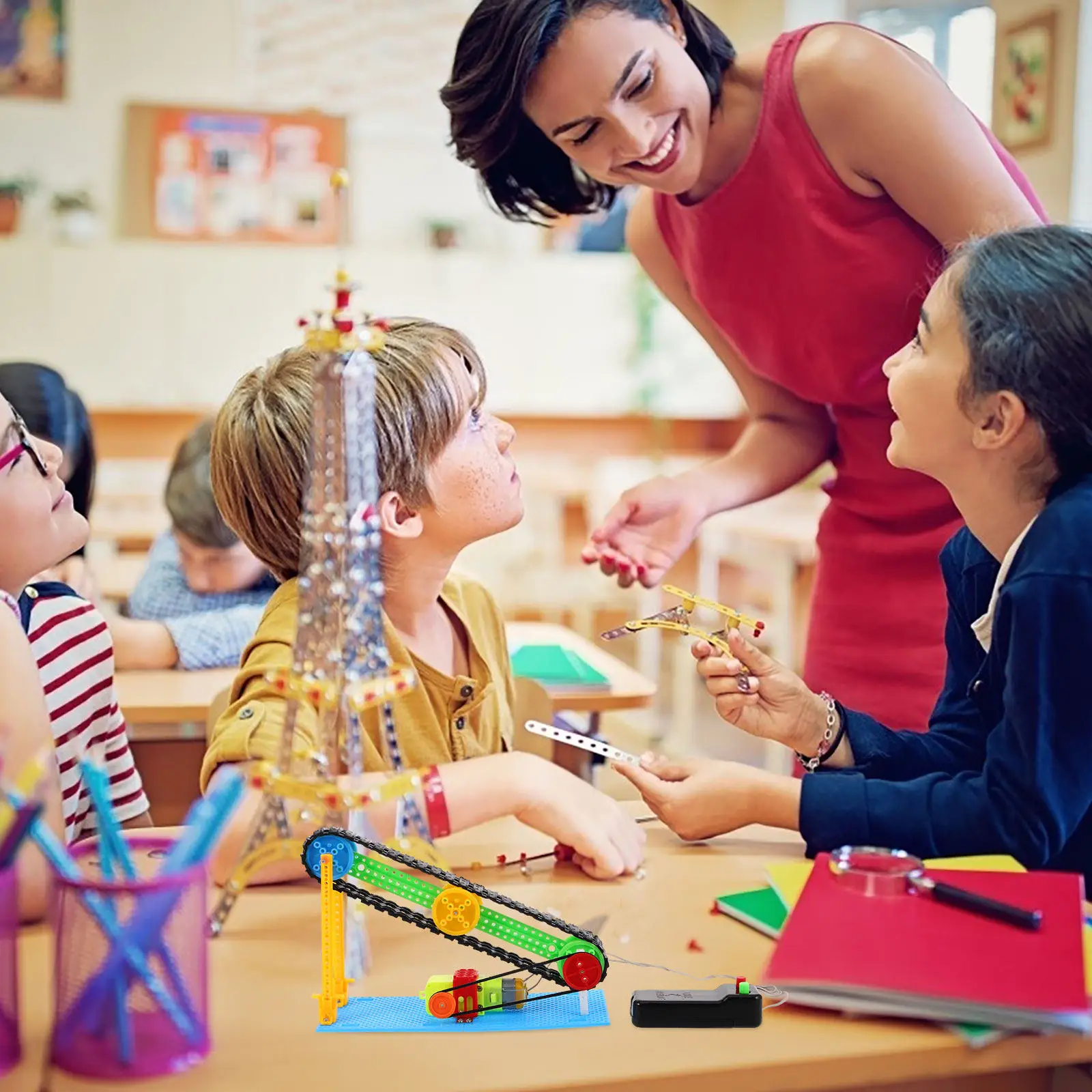 

Mini Conveyor Belt DIY Kit with Dc Motor Stem Educational Project for Kids 8-12 Engineering Science Learning Kit Small Tabletop