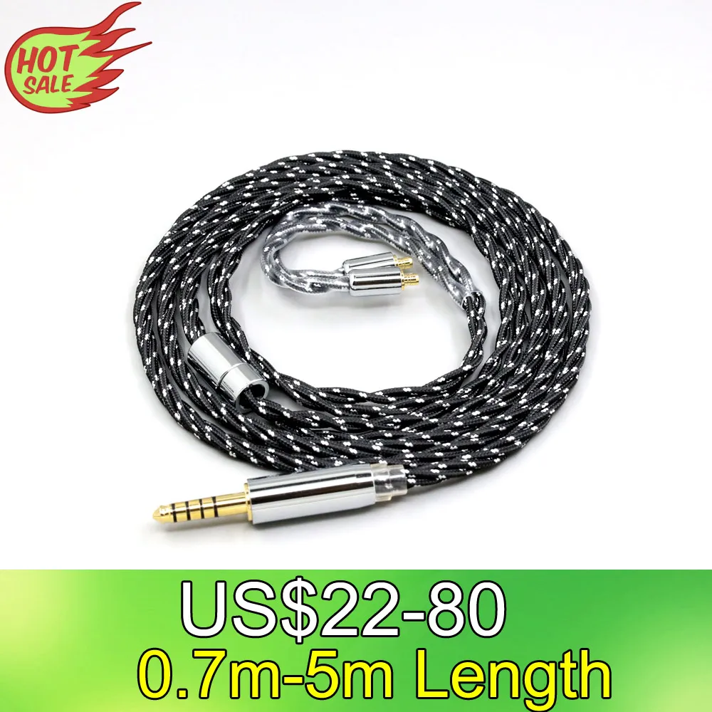 OCC Mixed OFC Twisting Nylon Earphone Cable For Acoustune HS 1695Ti 1655CU 1695Ti 1670SS LN008740