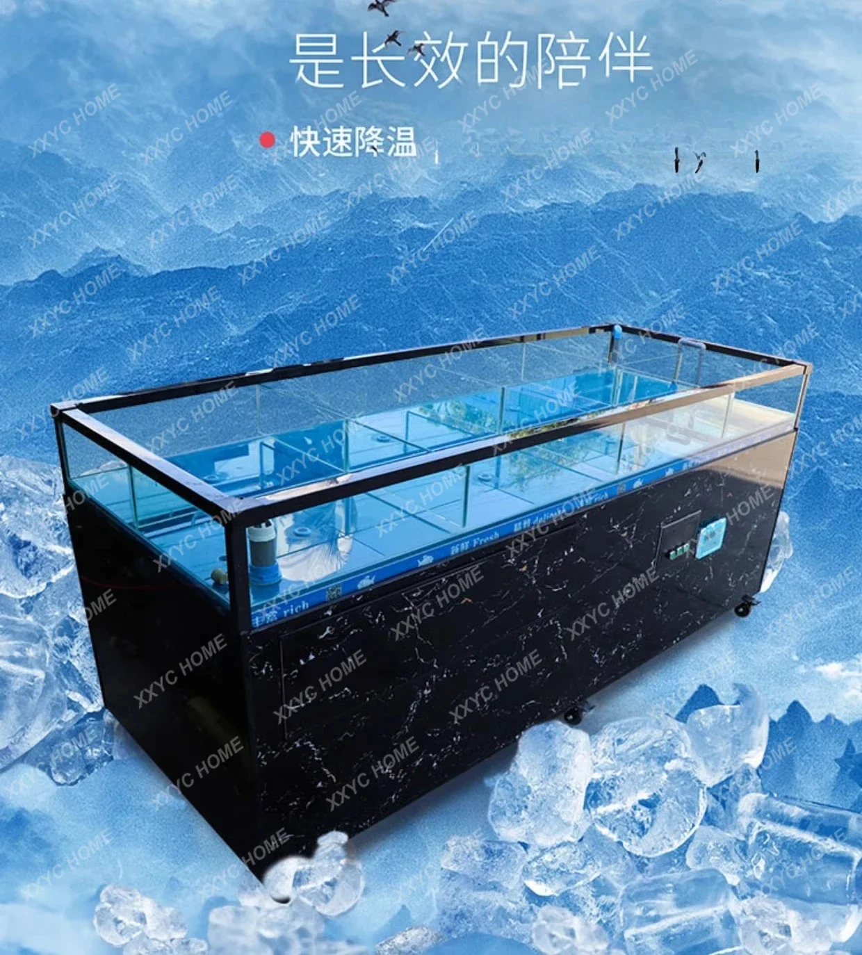 AASeafood Fish Tank Commercial Hotel Aquaculture Shellfish Pool Refrigeration Integrated Constant Temperature Water Circulation